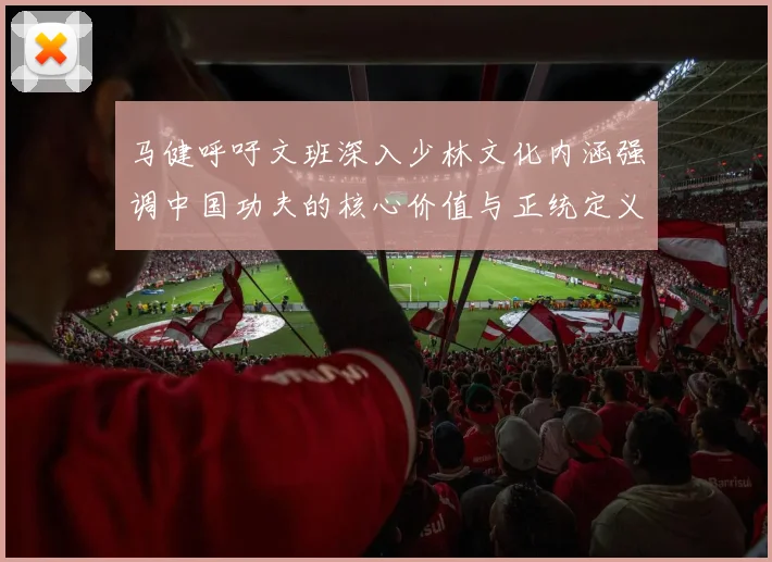 马健呼吁文班深入少林文化内涵强调中国功夫的核心价值与正统定义
